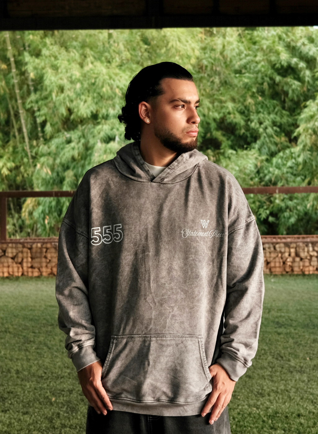 HOODIE FROM PIECE GRAY